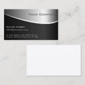 Berufliche Visitenkarte mit Silbermetalleffekt (Vorne/Hinten)