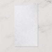 Berufliche Visitenkarte mit weißem Graumuster (Rückseite)