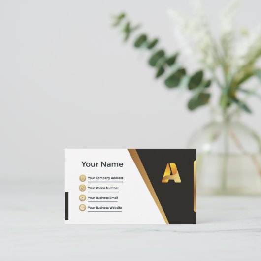 Berufliche Visitenkarte/Visitenkartendesign Visitenkarte (Stehend Vorderseite)