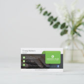 Berufliche Visitenkarte zur Computerreparatur (Stehend Vorderseite)