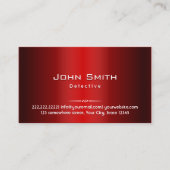 Berufliche Visitenkarte zur Erkennung von Rot-Meta (Vorderseite)