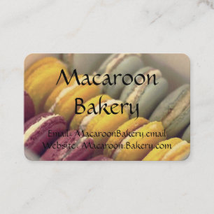 Berufliche Visitenkarten - Bäckerei Macaroon Visitenkarte