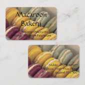 Berufliche Visitenkarten - Bäckerei Macaroon Visitenkarte (Vorne/Hinten)