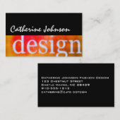 Berufliche Visitenkarten des Halftone Designers Visitenkarte (Vorne/Hinten)