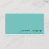 Berufliche Visitenkarten Elegante Einfache Top Visitenkarte (Rückseite)