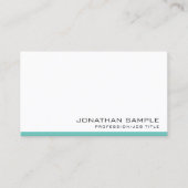 Berufliche Visitenkarten Elegante Einfache Top Visitenkarte (Vorderseite)