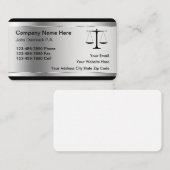 Berufliche Visitenkarten für Anwälte Visitenkarte (Vorne/Hinten)