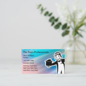 Berufliche Visitenkarten für Hausmaler Visitenkarte (Stehend Vorderseite)