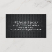Berufliche Visitenkarten für Kohlenstofffaser Visitenkarte (Rückseite)