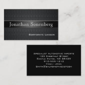 Berufliche Visitenkarten für Kohlenstofffaser Visitenkarte (Vorne/Hinten)
