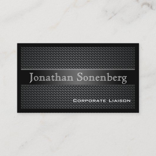 Berufliche Visitenkarten für Kohlenstofffaser Visitenkarte (Vorderseite)