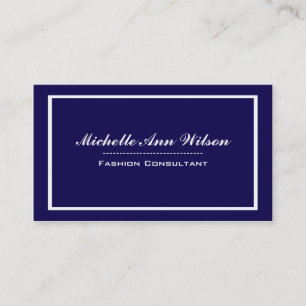 Berufliche Visitenkarten für Navy Blue Square Visitenkarte
