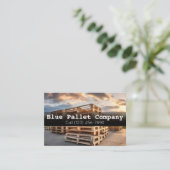 Berufliche Visitenkarten für Paletten und Online Visitenkarte (Stehend Vorderseite)