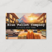 Berufliche Visitenkarten für Paletten und Online Visitenkarte (Vorderseite)