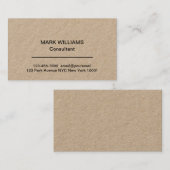 Berufliche Visitenkarten für Unternehmensberater Visitenkarte (Vorne/Hinten)