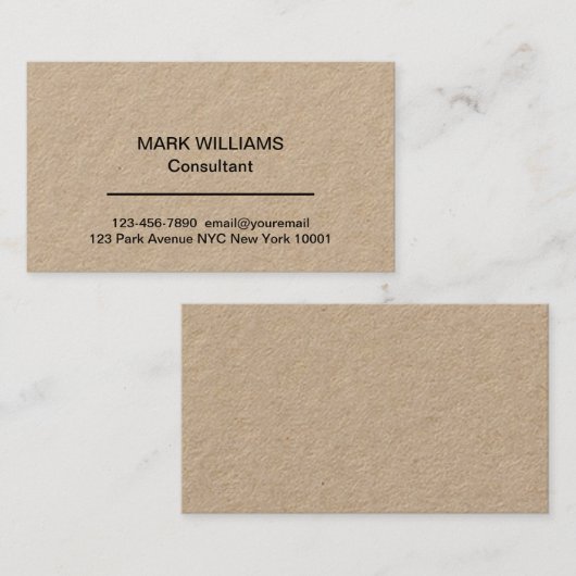 Berufliche Visitenkarten für Unternehmensberater Visitenkarte (Vorne/Hinten)