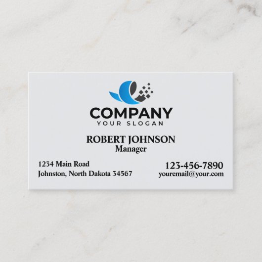 Berufliche Visitenkarten mit Ihrem Logo Visitenkarte (Vorderseite)