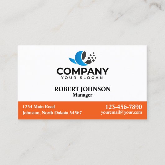 Berufliche Visitenkarten mit Ihrem Logo Visitenkarte (Vorderseite)