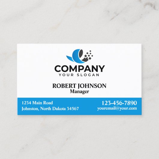 Berufliche Visitenkarten mit Ihrem Logo Visitenkarte (Vorderseite)