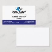 Berufliche Visitenkarten mit Ihrem Logo Visitenkarte (Vorne/Hinten)