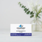 Berufliche Visitenkarten mit Ihrem Logo Visitenkarte (Stehend Vorderseite)