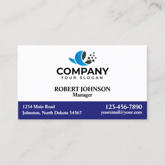 Berufliche Visitenkarten mit Ihrem Logo Visitenkarte (Vorderseite)