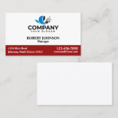 Berufliche Visitenkarten mit Ihrem Logo Visitenkarte (Vorne/Hinten)