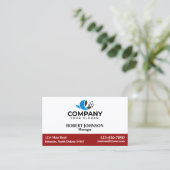 Berufliche Visitenkarten mit Ihrem Logo Visitenkarte (Stehend Vorderseite)