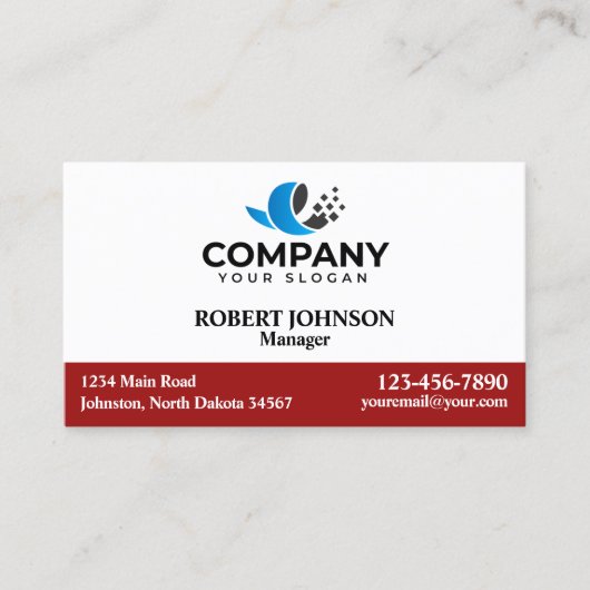 Berufliche Visitenkarten mit Ihrem Logo Visitenkarte (Vorderseite)