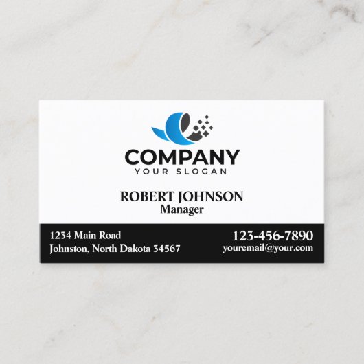 Berufliche Visitenkarten mit Ihrem Logo Visitenkarte (Vorderseite)