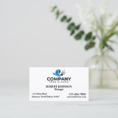 Berufliche Visitenkarten mit Ihrem Logo Visitenkarte (Stehend Vorderseite)