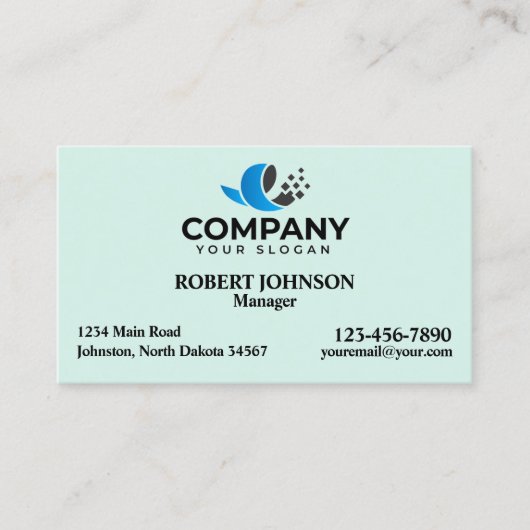 Berufliche Visitenkarten mit Ihrem Logo Visitenkarte (Vorderseite)