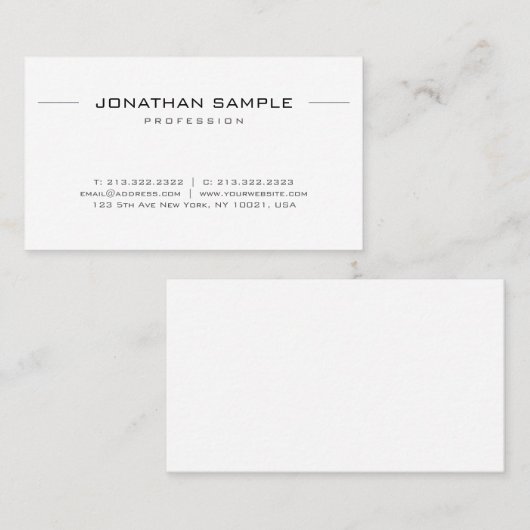 Berufliche Visitenkarten - Moderne Vorlage Visitenkarte (Vorne/Hinten)