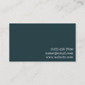 Berufliche Visitenkarten Visitenkarte (Rückseite)