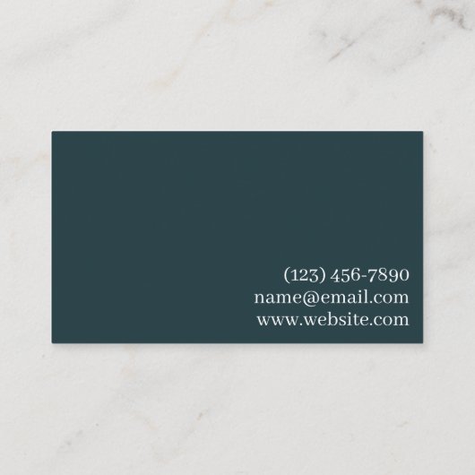 Berufliche Visitenkarten Visitenkarte (Rückseite)