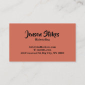 berufliche Visitenkarten Visitenkarte (Rückseite)