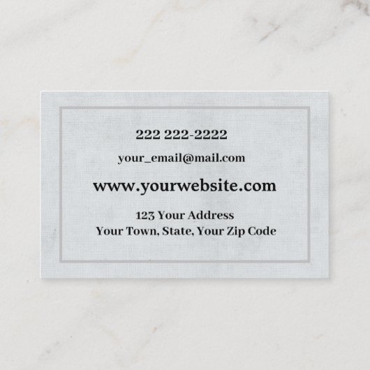 Berufliche Visitenkarten-Vorlagenblau Visitenkarte (Rückseite)