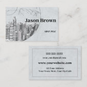 Berufliche Visitenkarten-Vorlagenblau Visitenkarte (Vorne/Hinten)