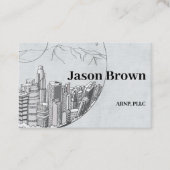 Berufliche Visitenkarten-Vorlagenblau Visitenkarte (Vorderseite)