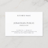 Berufliche Vorlage Elegantes Imitat Gold Visitenkarte (Rückseite)