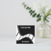 Berufliche Vorlage für Film Strip Kinofilm Reel Quadratische Visitenkarte (Stehend Vorderseite)