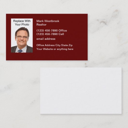 Berufliche Vorlage für Geschäftsfotos Visitenkarte (Vorne/Hinten)