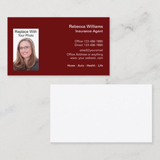 Berufliche Vorlage für Geschäftsfotos Visitenkarte (Vorne/Hinten)