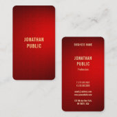 Berufliche Vorlage für Goldtext mit rotem Damaskus Visitenkarte (Vorne/Hinten)