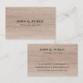 Berufliche Vorlage für Personalisierten Holzeinsch Visitenkarte (Vorne/Hinten)