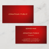 Berufliche Vorlage für roten Damaskus-Gold-Text Visitenkarte (Vorne/Hinten)