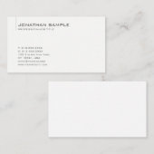 Berufliche Vorlage Minimalistisch modern anpassen Visitenkarte (Vorne/Hinten)