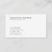 Berufliche Vorlage Minimalistisch modern anpassen Visitenkarte (Vorderseite)