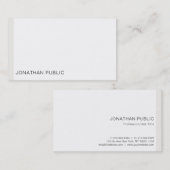 Berufliche Vorlage Modernes Minimalistisches Elega Visitenkarte (Vorne/Hinten)