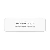 Berufliche Vorlage Modernes, schlichtes Weiß (Vorne)